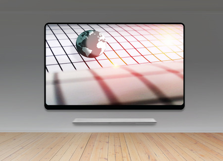 UHD 3d smart tvの写真素材