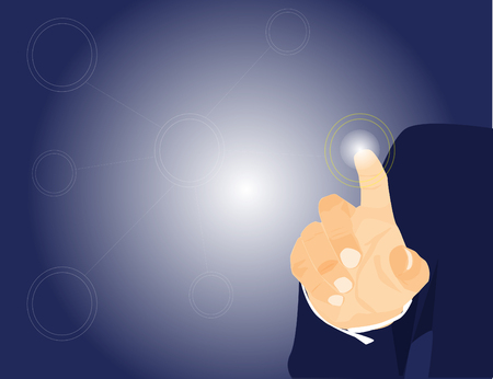 touch screenのイラスト素材