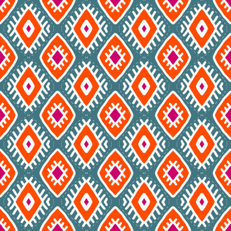 Ethnic boho seamless pattern. Tribal pattern. Folk motif. Textile rapport.の写真素材