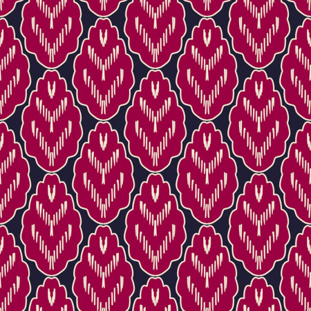 Seamless vector background with abstract geometric pattern. Print. Repeating background. Cloth design, wallpaper.の写真素材