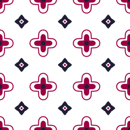 Seamless vector pattern. Modern geometric ornament with repeating elements.