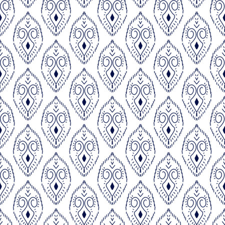 Seamless pattern based on traditional folk art ornaments. Boho style.の写真素材