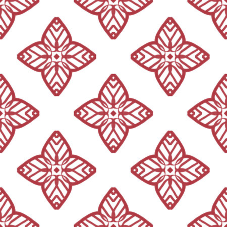 Seamless pattern with decorative elements. Hand drawn background. Vector illustration.の写真素材