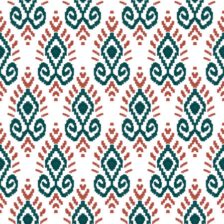 Ethnic boho seamless pattern. Traditional ornament. Tribal pattern. Folk motif. Can be used for wallpaper, textile, wrapping, web page background.の写真素材
