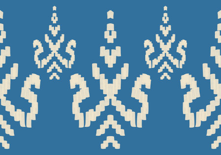 Christmas fair isle pattern design for fashion textiles, knitwear and graphicsの写真素材