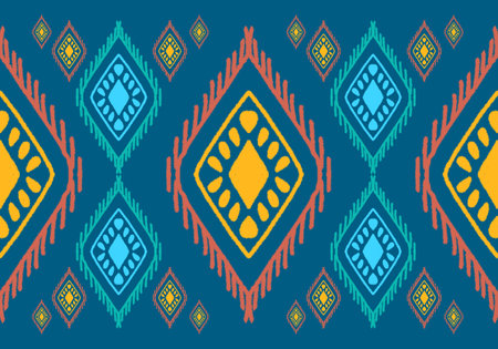 Ethnic boho seamless pattern. Tribal pattern. Folk motif. Textile rapport.
