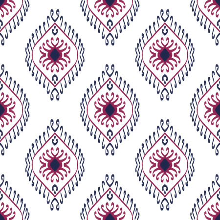 Ethnic boho seamless pattern. Traditional ornament. Tribal pattern. Folk motif. Can be used for wallpaper, textile, wrapping, web page background.の写真素材