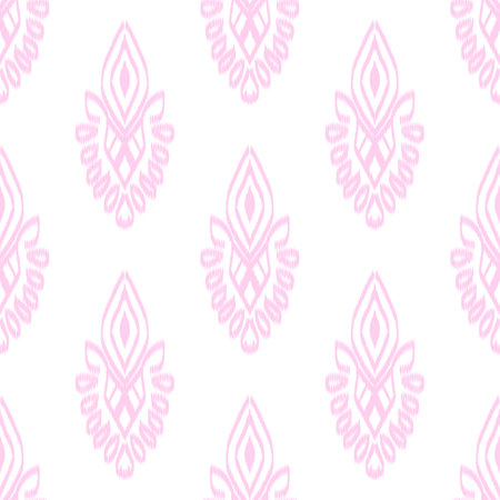 Ikat geometric folklore ornament. Tribal ethnic vector texture. Seamless striped pattern in Aztec style. Folk embroidery. Indian, Scandinavian, Gypsy, Mexican, African rug.の写真素材