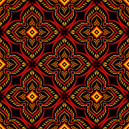 Seamless pattern with tribal ethnic ornament. Aztec style. Vector illustration.