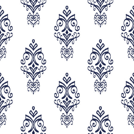 backgroundIkat Flower Pattern Ethnic Geometric native tribal boho motif aztec textile fabric carpet mandalas Africanの写真素材