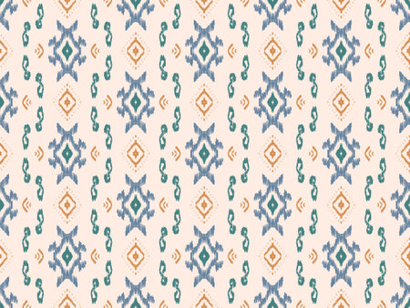 backgroundIkat Flower Pattern Ethnic Geometric native tribal boho motif aztec textile fabric carpet mandalas Africanの写真素材