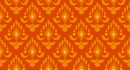 Ethnic boho seamless pattern. Traditional ornament. Tribal pattern. Folk motif. Can be used for wallpaper, textile, wrapping, web page background.のイラスト素材