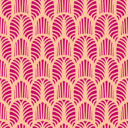 Seamless pattern with hand drawn doodle leaves. Vector illustration.の写真素材