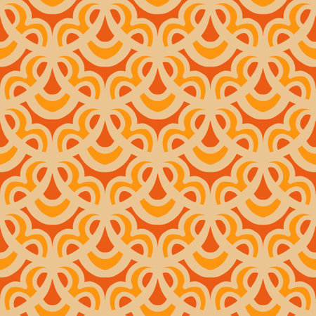 Seamless pattern with decorative ornament. Abstract background. Vector illustration.