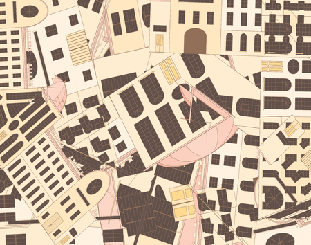 Retro building texture pattern background