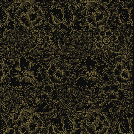 Seamless luxury ornamental background. Gold  Damask seamless floral pattern. Royal wallpaper.のイラスト素材