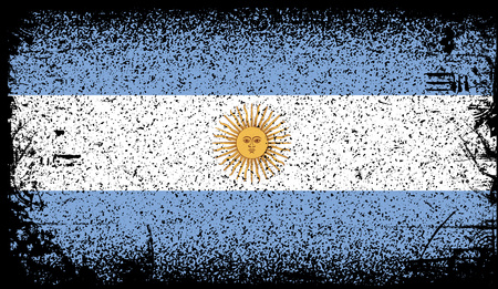 argentina Grunge flagのイラスト素材