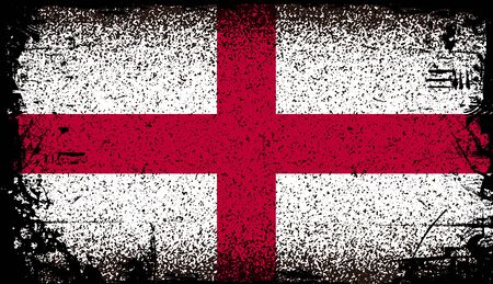 England Grunge flagのイラスト素材