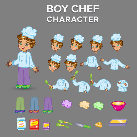 Boy chef characterのイラスト素材