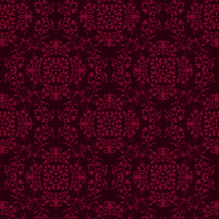 Seamless luxury ornamental background. Purple Damask seamless floral pattern. Royal wallpaper.のイラスト素材
