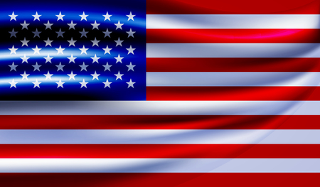 USA Flag. United States Flag  Background. vector Illustrationのイラスト素材