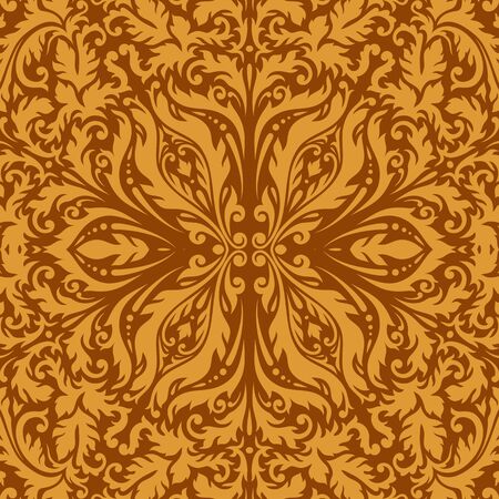 Luxury ornamental vintage Premium background . orange colorのイラスト素材