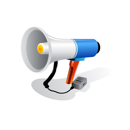 Loudspeaker or megaphone icon isolated on white background. Vectorのイラスト素材
