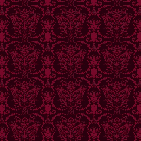seamless luxury ornamental background. purple Damask seamless floral pattern. Royal wallpaper.のイラスト素材