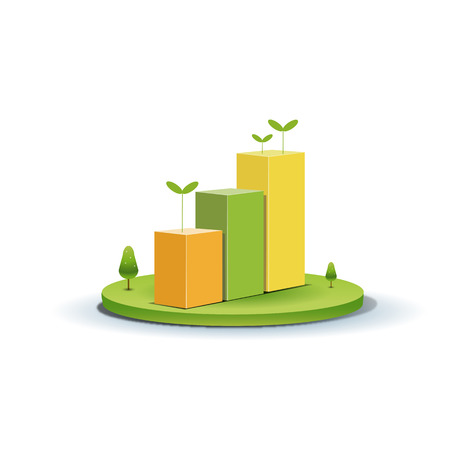 green town icon. 3D vector illustrationのイラスト素材
