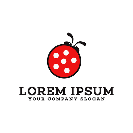 beetle logo. Animals logo design conceptのイラスト素材