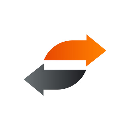 letter s arrow logo design concept templateのイラスト素材