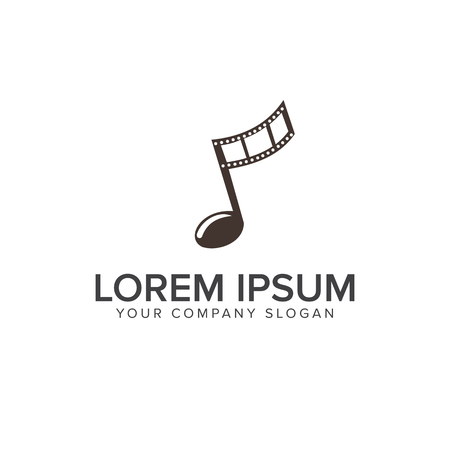 Entertainment music video logo design concept templateのイラスト素材