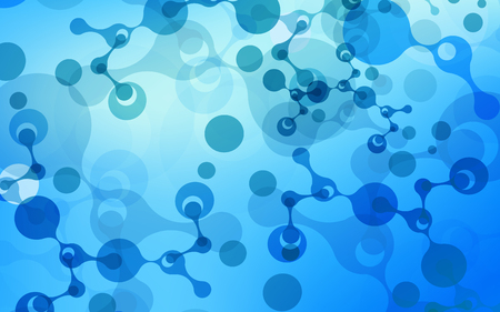 dot connection dna technology backgroundのイラスト素材