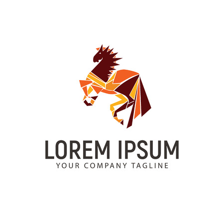 Head horse icon design template, vector illustration.のイラスト素材