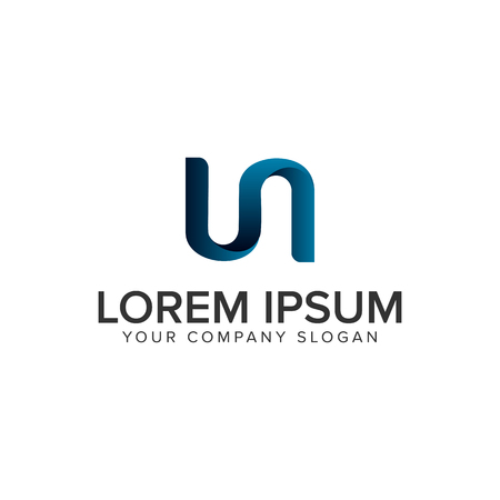 creative modrn letter N logo design concept template. fully editable vectorのイラスト素材