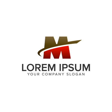 Letter M motion icon design concept template. Fully editable vector illustration.のイラスト素材