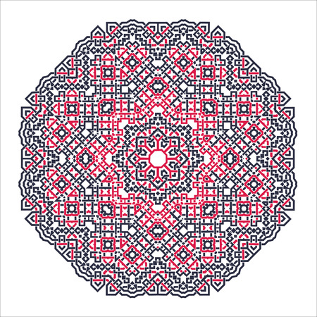 mandala Ornament background. Round Vintage decorative elements.のイラスト素材