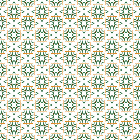 geometric flower floral seamless pattern backgroundのイラスト素材