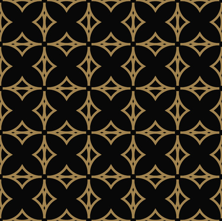 Abstract seamless pattern. Geometric line gold ornament. Ornamental stylish background.のイラスト素材