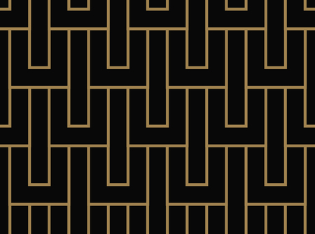 seamless geometric pattern by stripes line . Seamless vector background. Black texture.のイラスト素材