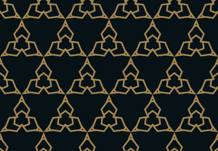 Vector seamless pattern. Modern stylish abstract texture. Repeating geometric tiles from striped elementsのイラスト素材