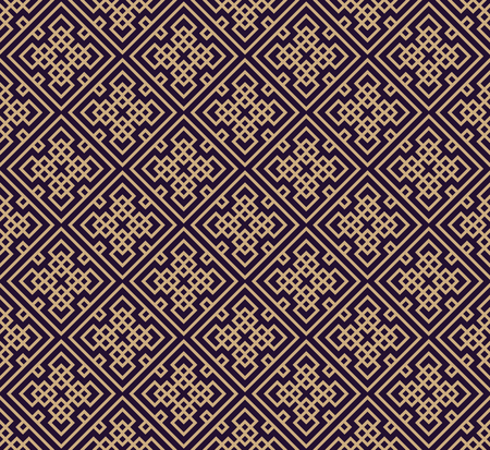 Vector seamless pattern. Modern stylish texture. Repeating geometric background. Linear graphic design.のイラスト素材