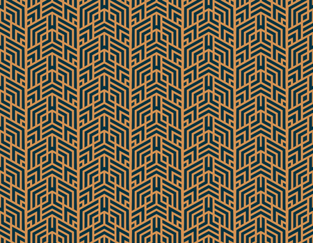 Vector seamless pattern. Modern stylish abstract texture. Repeating geometric tiles from striped elementsのイラスト素材