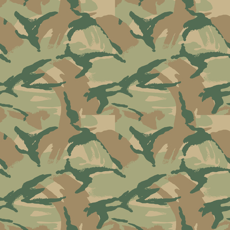 Camouflage pattern. Seamless. Military background. Soldier camouflage. Abstract seamless pattern for army, navy, hunting, fashion cloth textile. Colorful modern soldier style. Vector facric texture.のイラスト素材