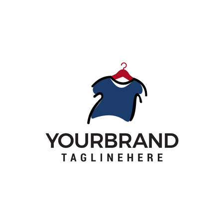 clothes logo design concept template vectorのイラスト素材