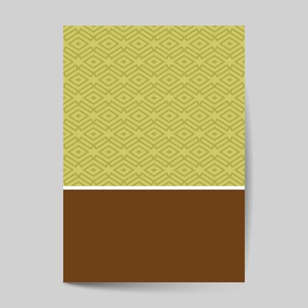 Luxury cover page design with pattern background, antique greeting card, ornate page cover, ornamental pattern template for designのイラスト素材