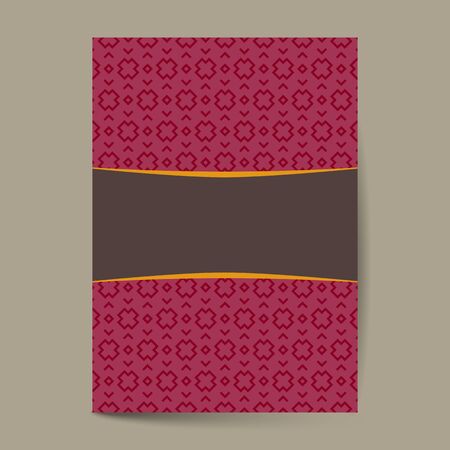 luxury ornate page cover with ornamental pattern template for designのイラスト素材
