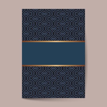 Ornament pattern page cover layouts for wedding, menu, book template designのイラスト素材