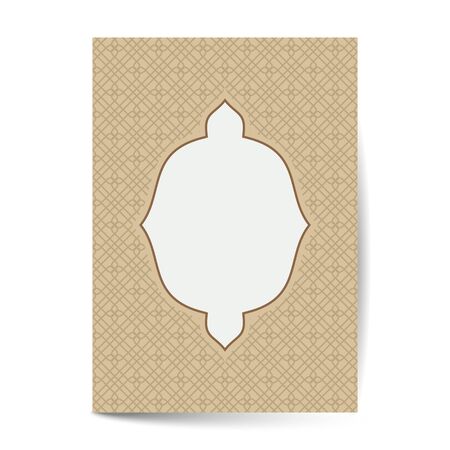 luxury ornate page cover with ornamental pattern template for designのイラスト素材