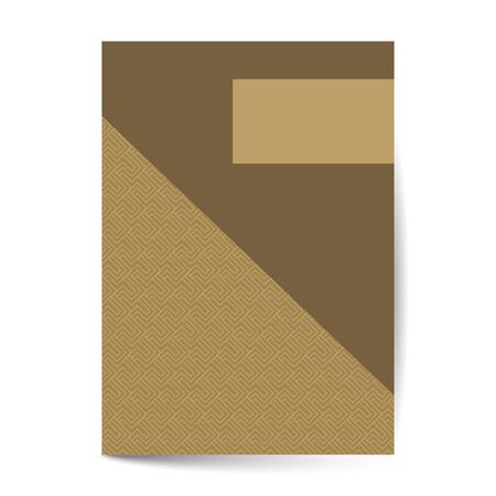 Minimal luxury Cover design with pattern element for menu, invitation card, banner book design vectorのイラスト素材